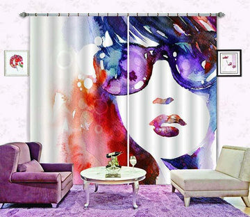 3D Graffiti Fashion Woman 762 Curtains Drapes Wallpaper AJ Wallpaper 