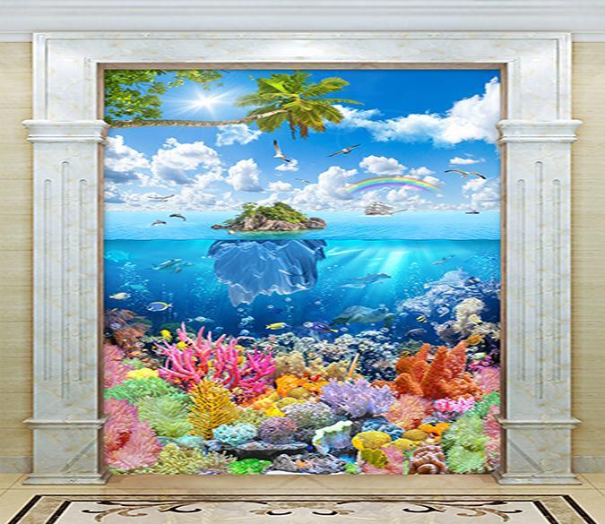 3D Coral Islands 373 Wallpaper AJ Wallpaper 