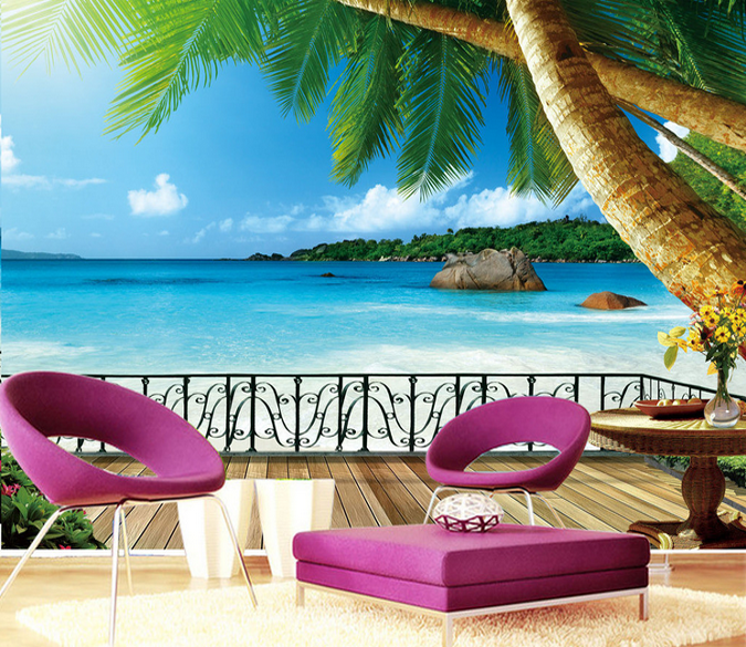 Beach Balcony Views Wallpaper AJ Wallpaper 