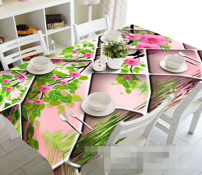 3D Flowers Tree Pattern 1062 Tablecloths Wallpaper AJ Wallpaper 