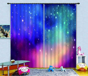 3D Colorful Stars Sky 451 Curtains Drapes Wallpaper AJ Wallpaper 