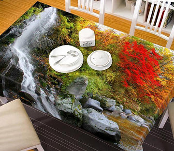 3D Forest Waterfall 260 Tablecloths Wallpaper AJ Wallpaper 