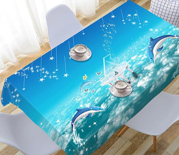 3D Piano Music Dolphins 221 Tablecloths Wallpaper AJ Wallpaper 