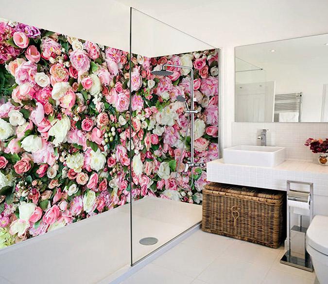 3D Beautiful Flowers 53 Bathroom Wallpaper Wallpaper AJ Wallpaper 