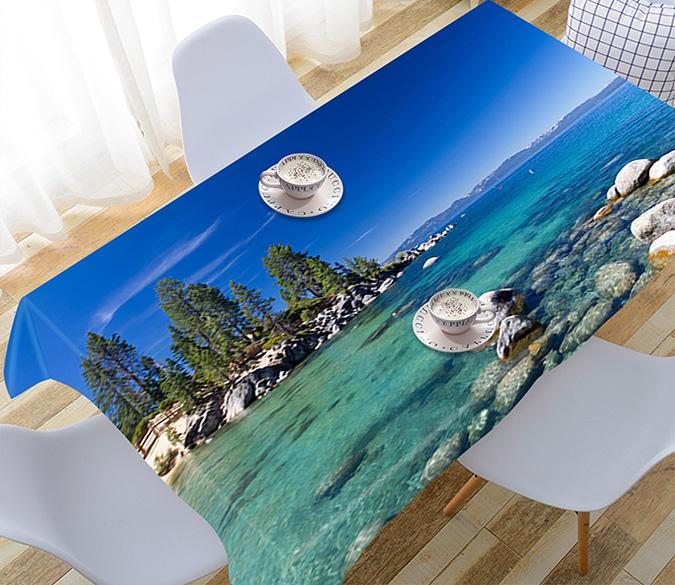 3D Sea Bay Scenery 827 Tablecloths Wallpaper AJ Wallpaper 