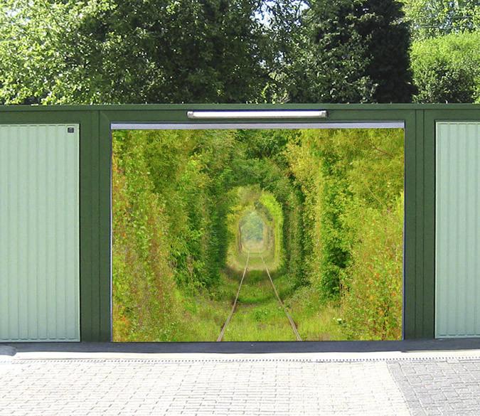 3D Trees Arched Tunnel 316 Garage Door Mural Wallpaper AJ Wallpaper 