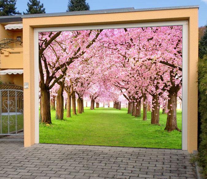 3D Grassland Flowers Trees 470 Garage Door Mural Wallpaper AJ Wallpaper 