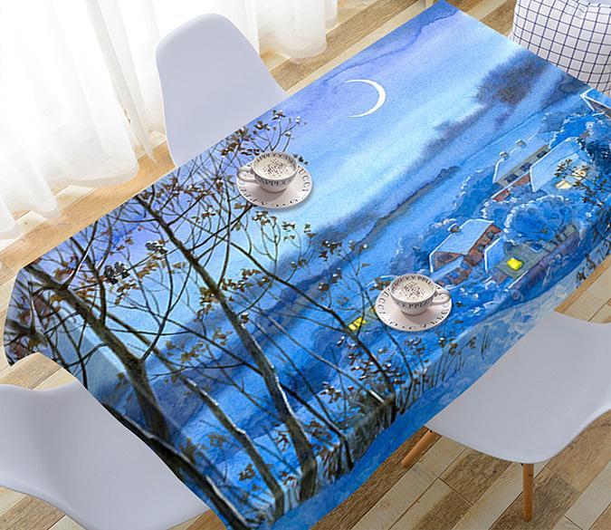 3D Bright Town Night 36 Tablecloths Wallpaper AJ Wallpaper 