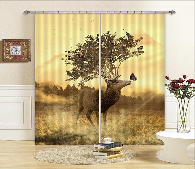 3D Pretty Animal 53 Curtains Drapes Wallpaper AJ Wallpaper 