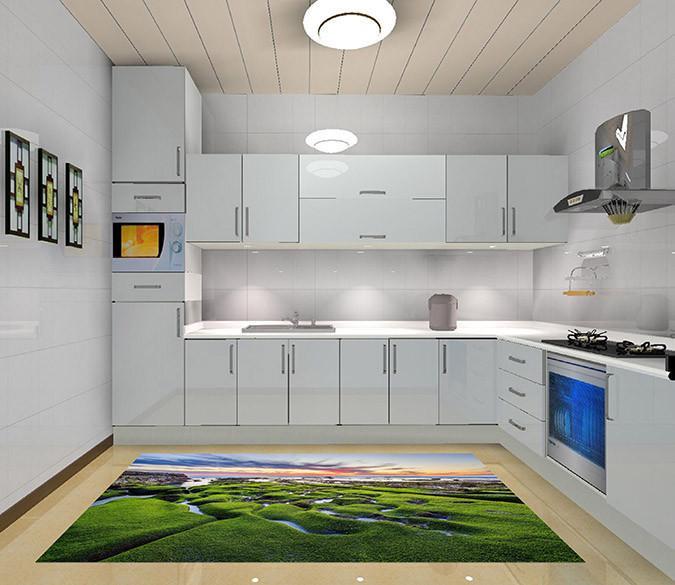 3D Seaside Swamp 104 Kitchen Mat Floor Mural Wallpaper AJ Wallpaper 