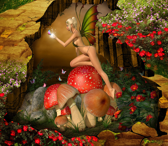 3D Elf Floor Mural Wallpaper AJ Wallpaper 2 