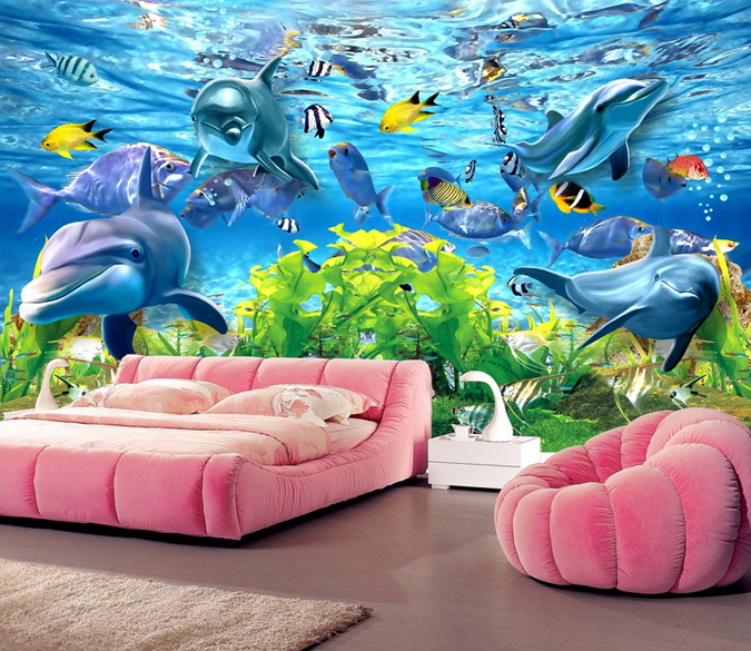 Ocean Dancing Fishes Wallpaper AJ Wallpaper 2 