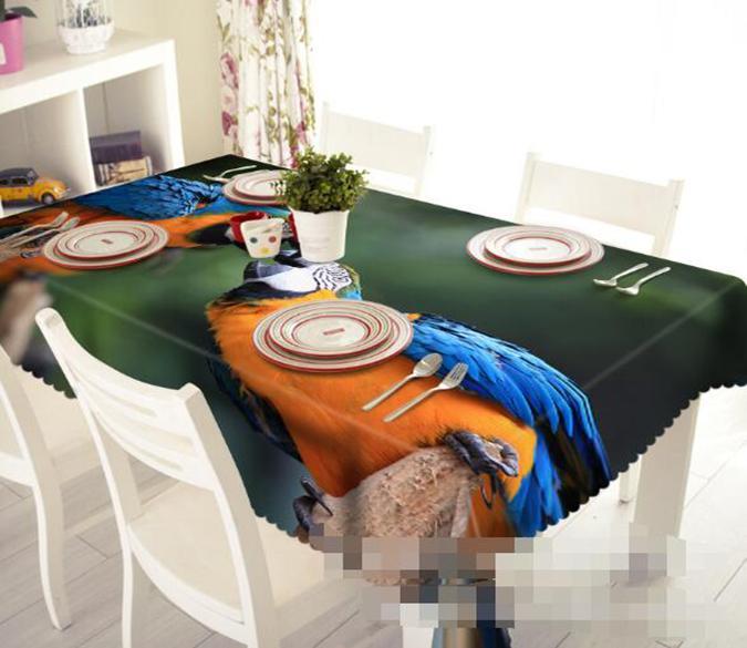 3D Parrots 1155 Tablecloths Wallpaper AJ Wallpaper 