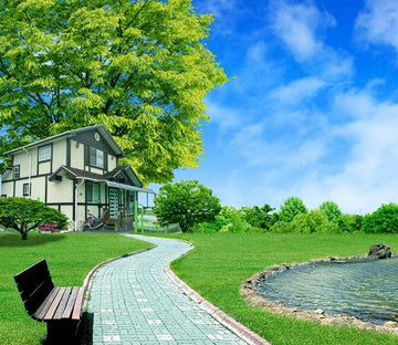 Lawn House Wallpaper AJ Wallpaper 