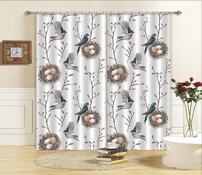 3D Birds Eggs 574 Curtains Drapes Wallpaper AJ Wallpaper 