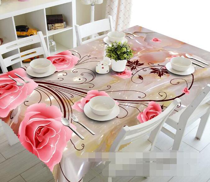 3D Flowers Vines 1081 Tablecloths Wallpaper AJ Wallpaper 