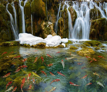 3D Stream And Pond Floor Mural Wallpaper AJ Wallpaper 2 