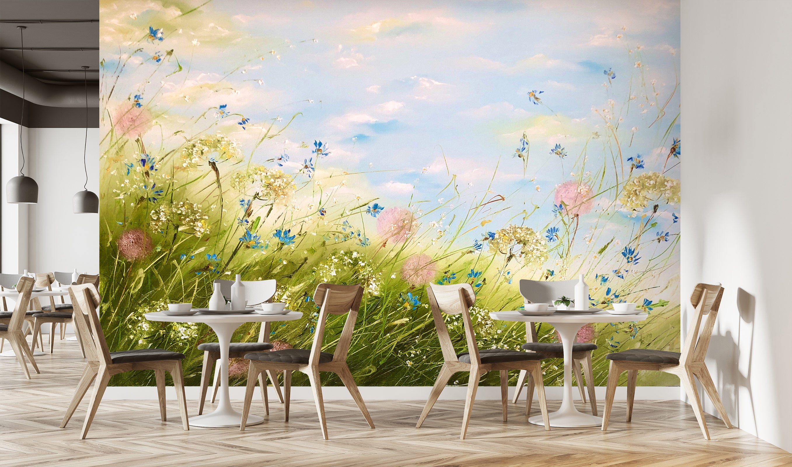 3D Grass Wildflowers 144 Skromova Marina Wall Mural Wall Murals