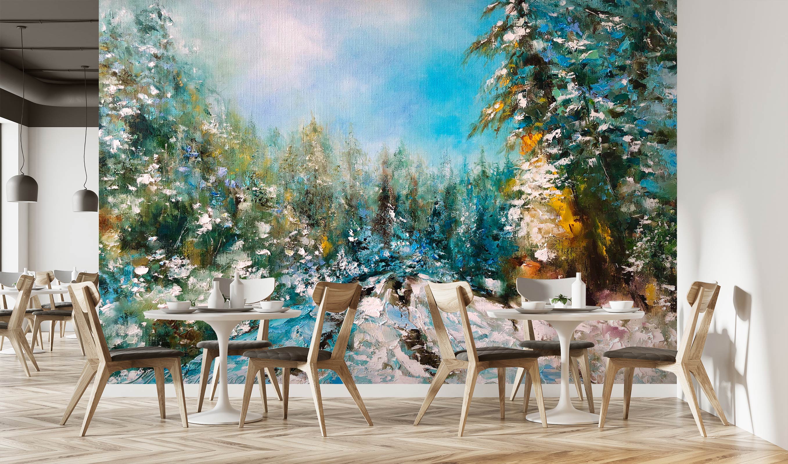 3D Painted Forest 108 Skromova Marina Wall Mural Wall Murals