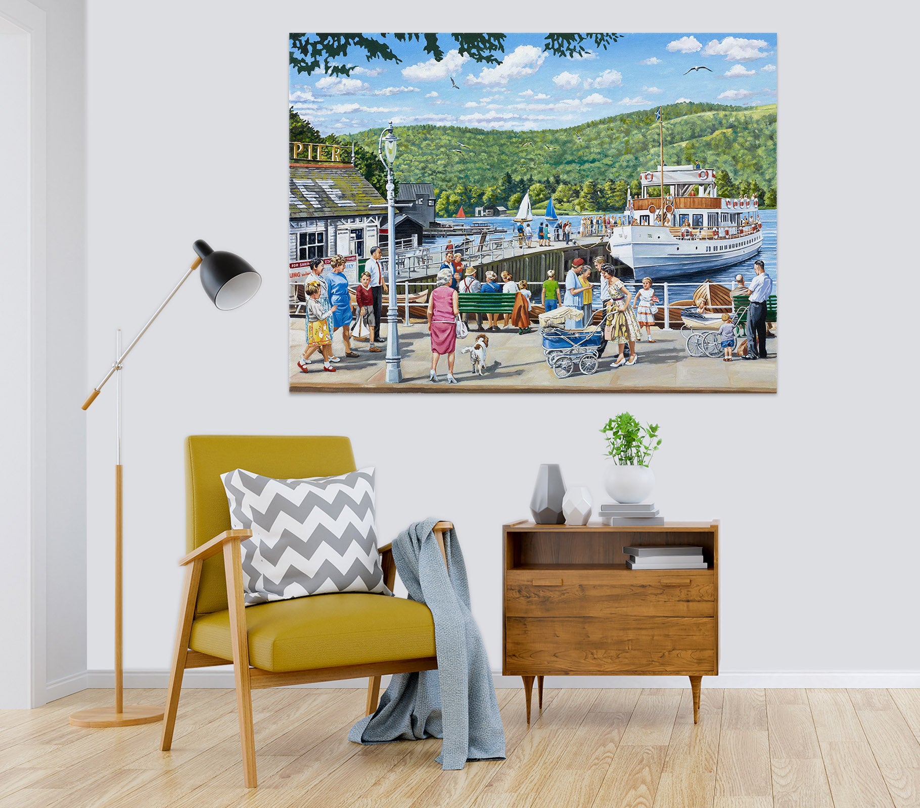 3D Lively Town 019 Trevor Mitchell Wall Sticker