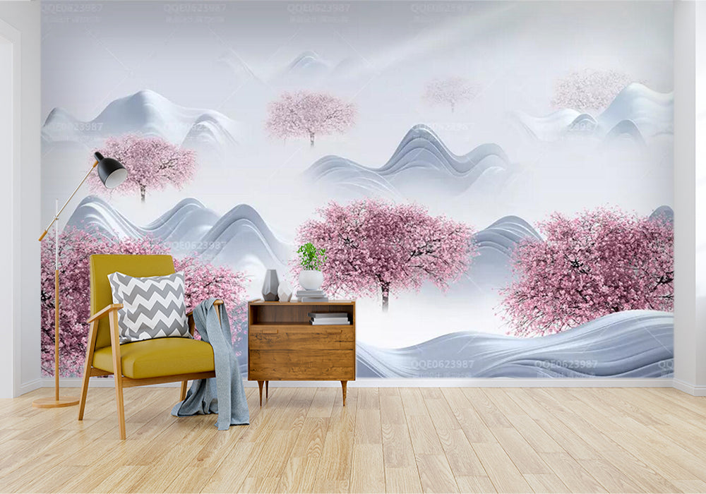 3D Cherry Blossoms WC377 Wall Murals