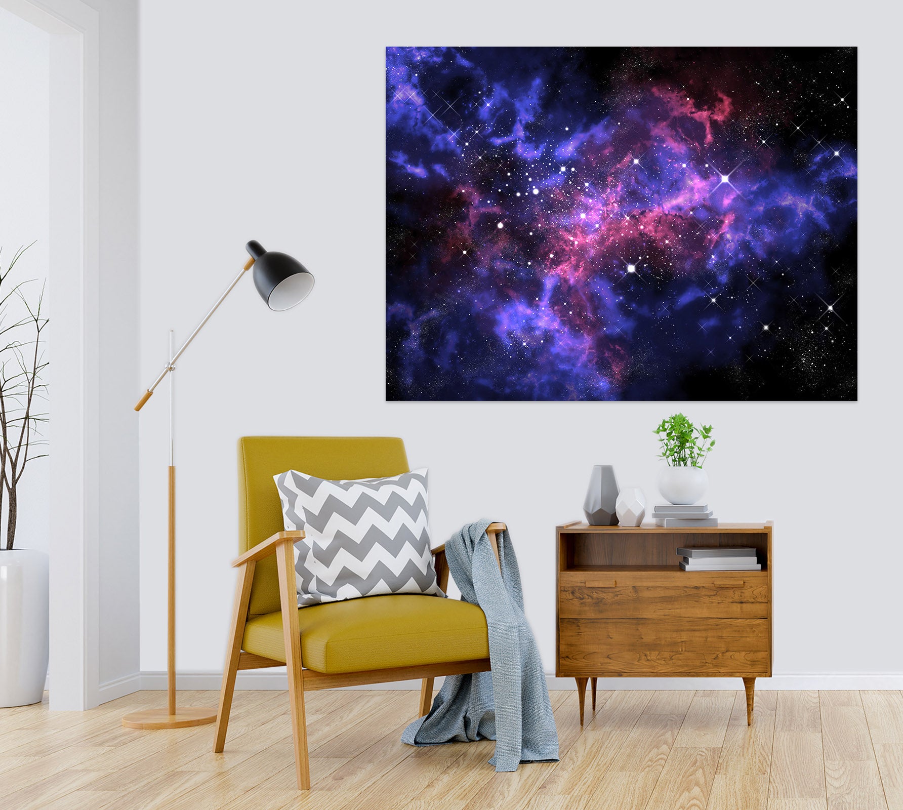 3D Purple Starry Sky 1069 Wall Sticker