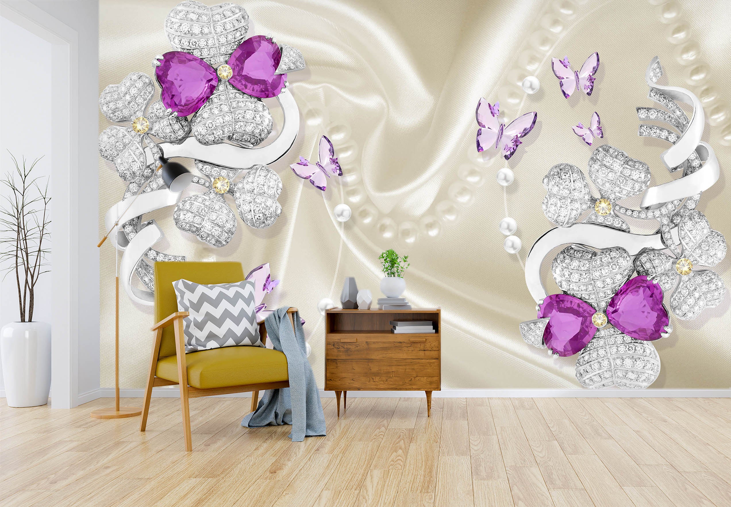 3D Diamond Pattern 1529 Wall Murals