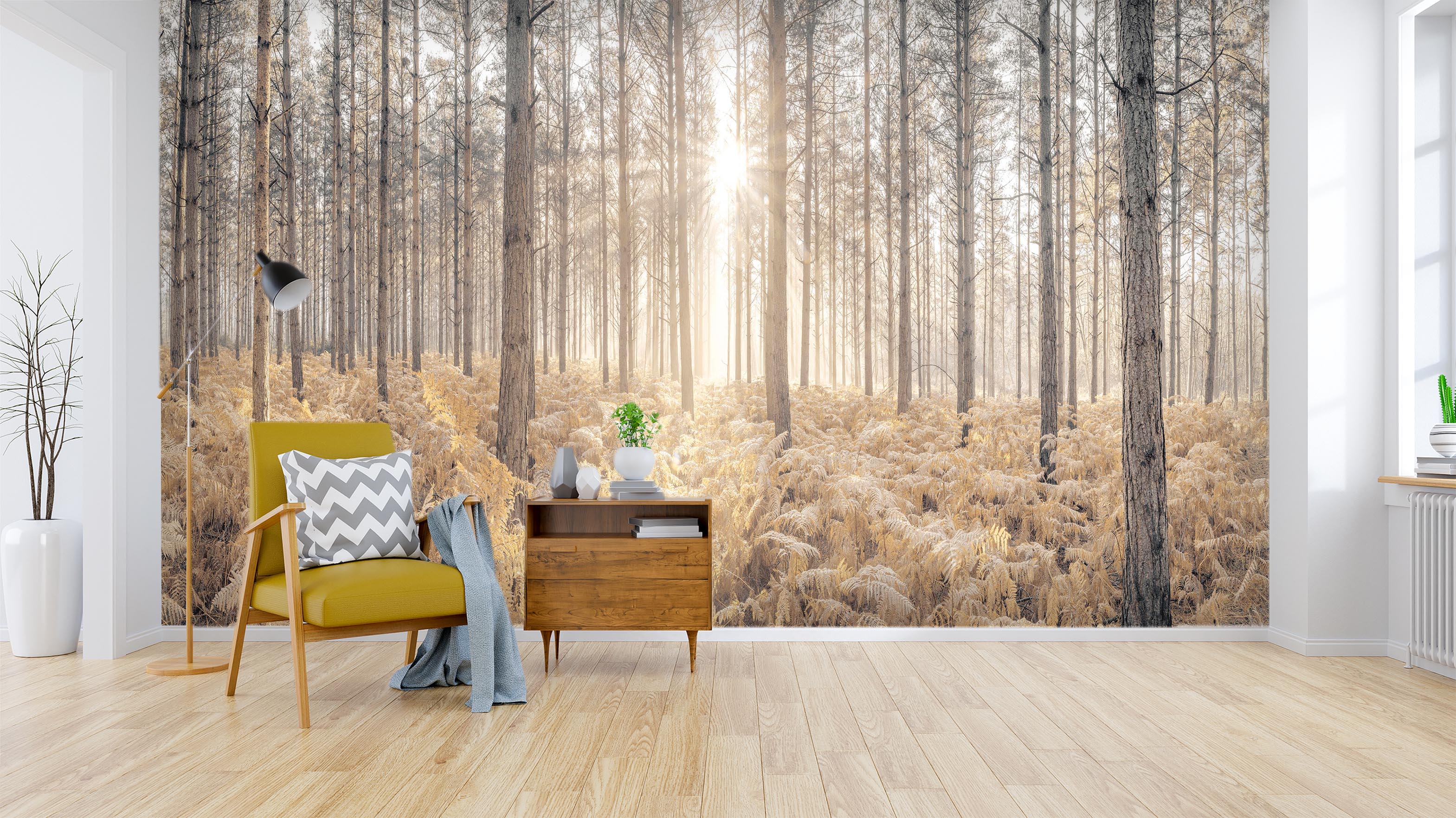 3D Forest Sunshine 6152 Assaf Frank Wall Mural Wall Murals