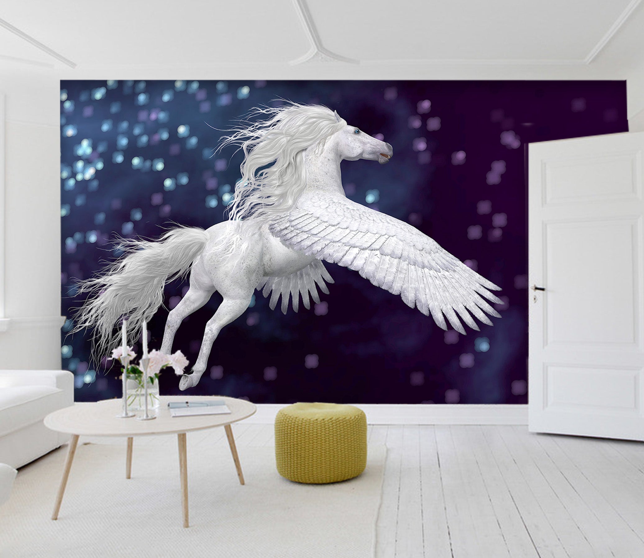 3D Wing Horse 1586 Wall Murals