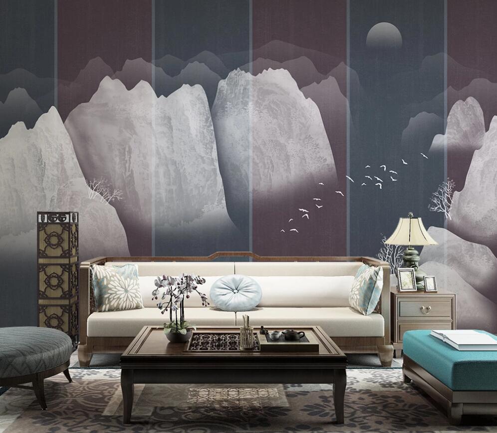 3D Advanced Color Cascading 1312 Wall Murals