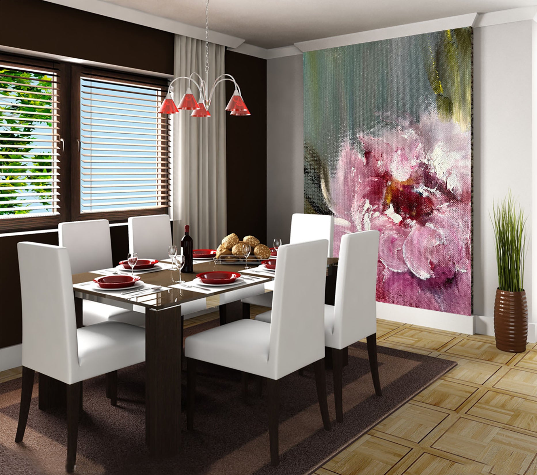 3D Flower Paint 287 Skromova Marina Wall Mural Wall Murals