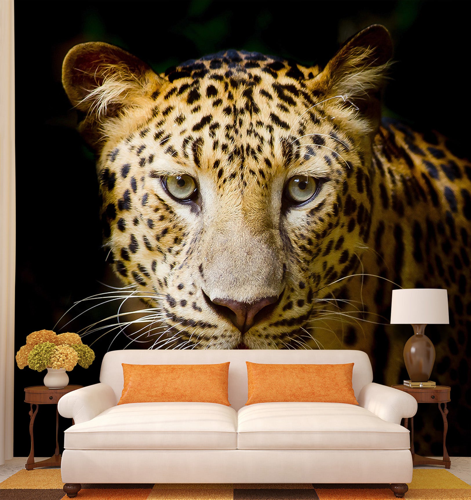 3D Beast Leopard 325 Wall Murals