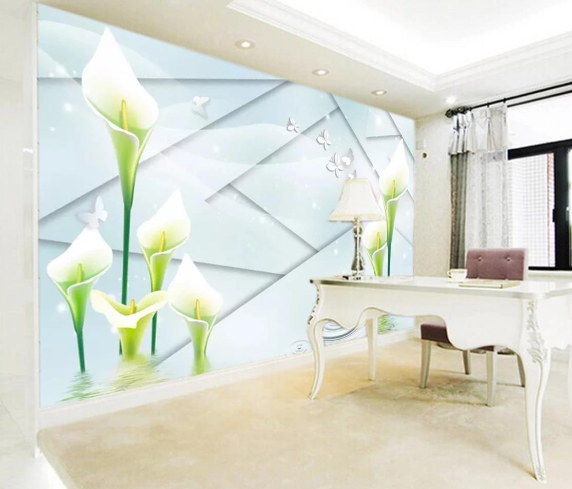 3D Lily River WC188 Wall Murals