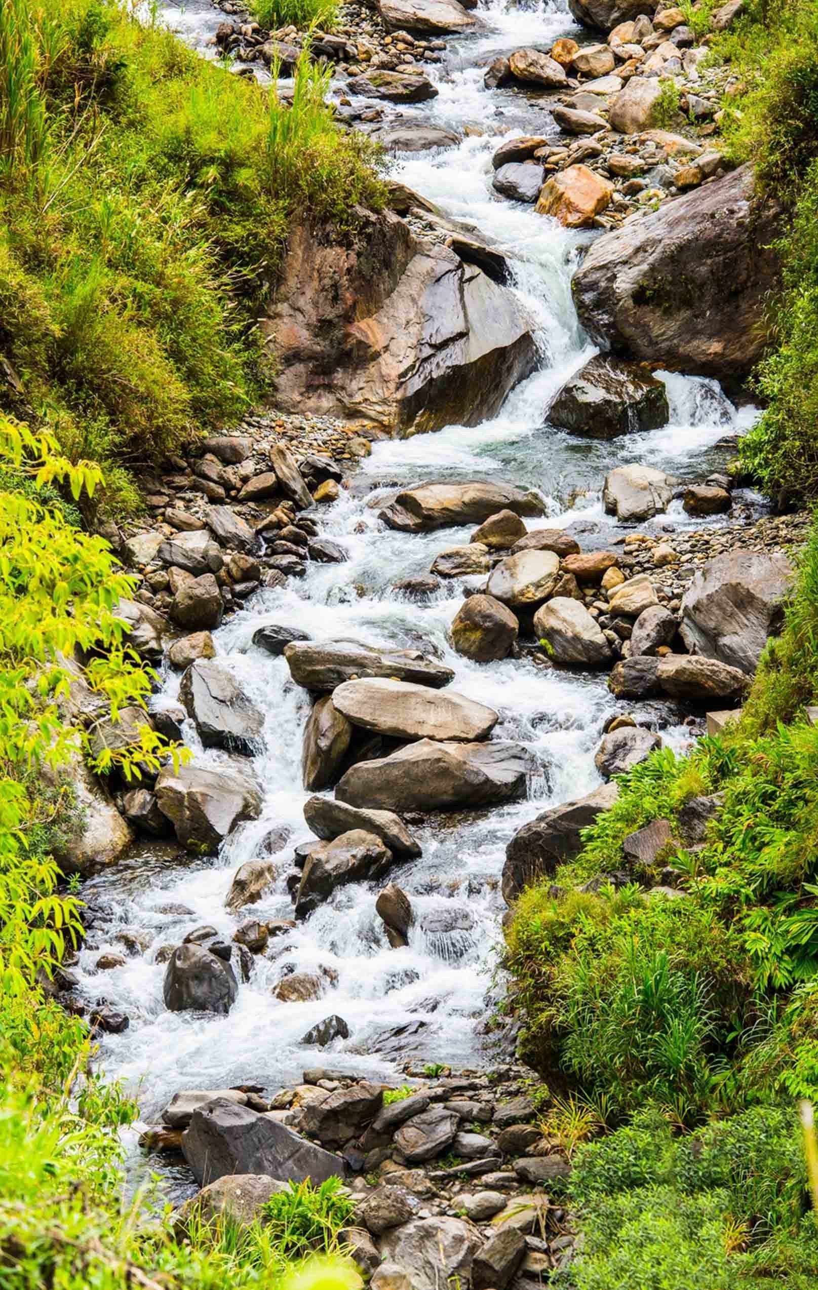 3D Creek Rocks 1472 Stair Risers Wallpaper AJ Wallpaper 