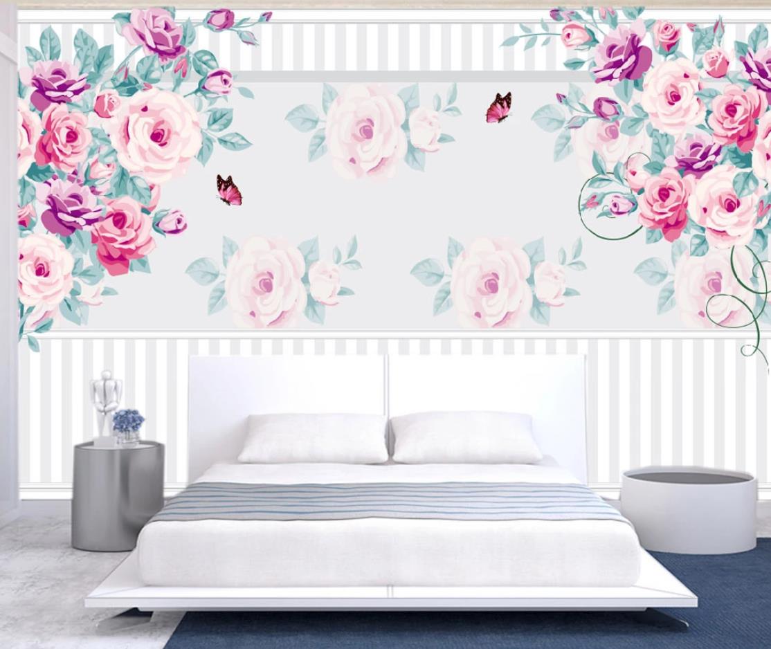 3D Blooming Roses WC481 Wall Murals