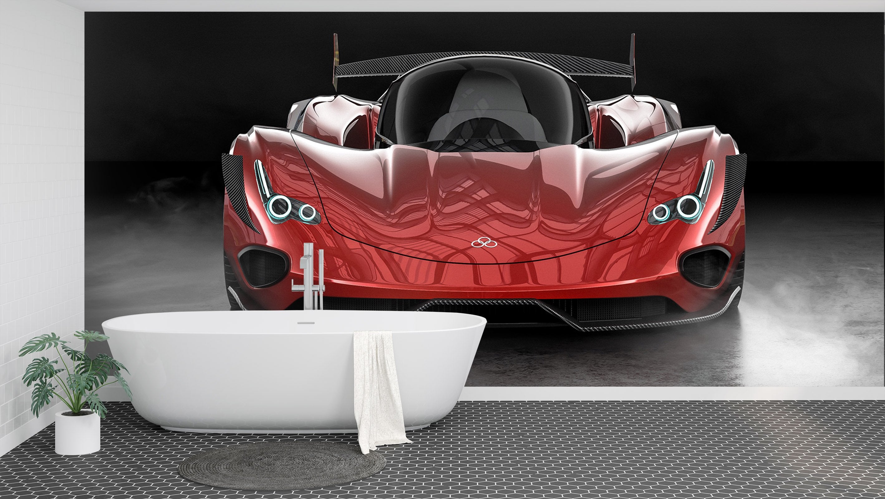 3D Red Headlight 961 Vehicle Wall Murals Wallpaper AJ Wallpaper 2 