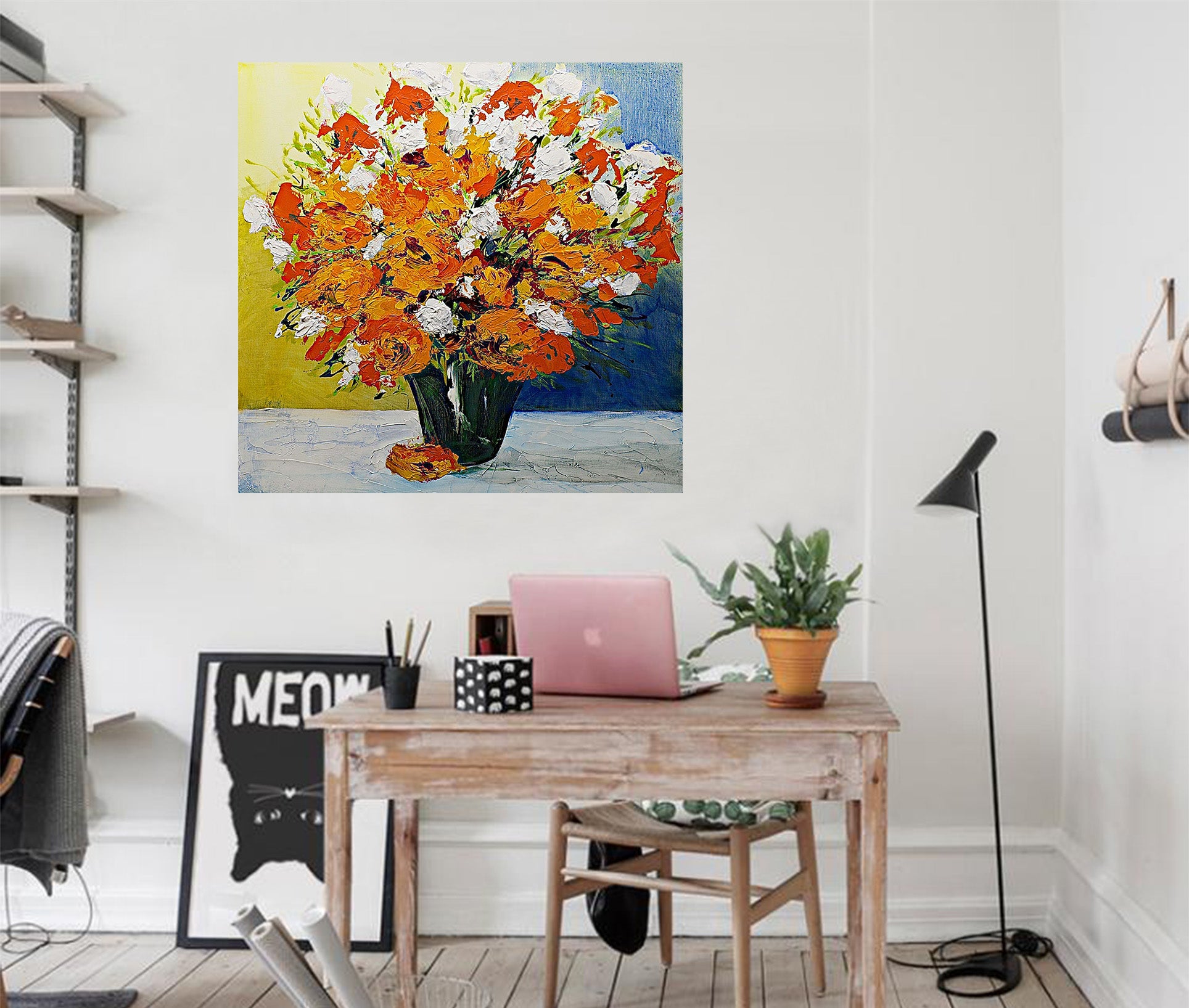 3D Vase Bouquet 122 Allan P. Friedlander Wall Sticker