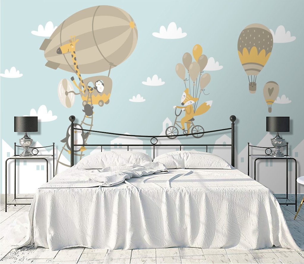 3D Hot Air Balloon 813 Wall Murals Wallpaper AJ Wallpaper 2 