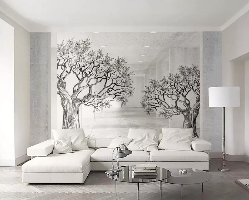 3D Doodle Tree WG527 Wall Murals