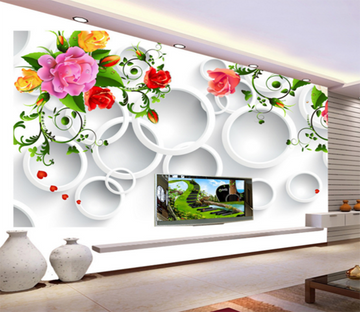 3D Gorgeous Flowers 228 Wallpaper AJ Wallpaper 