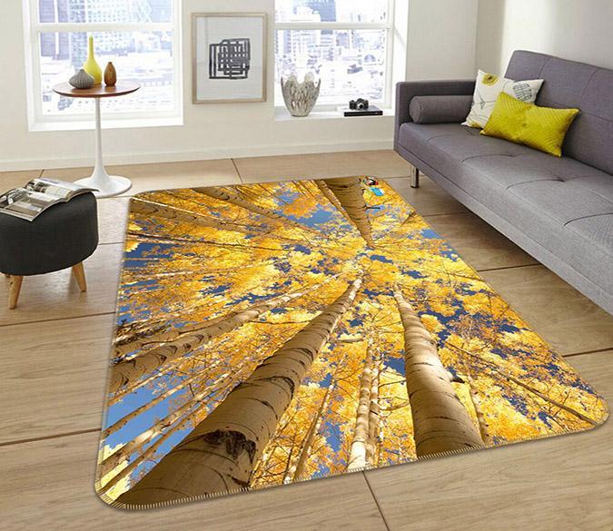 3D Sky Maple Forest 446 Non Slip Rug Mat Mat AJ Creativity Home 