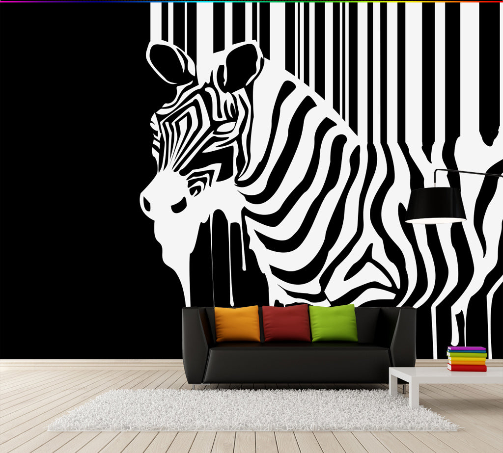 3D Pattern Zebra WG287 Wall Murals