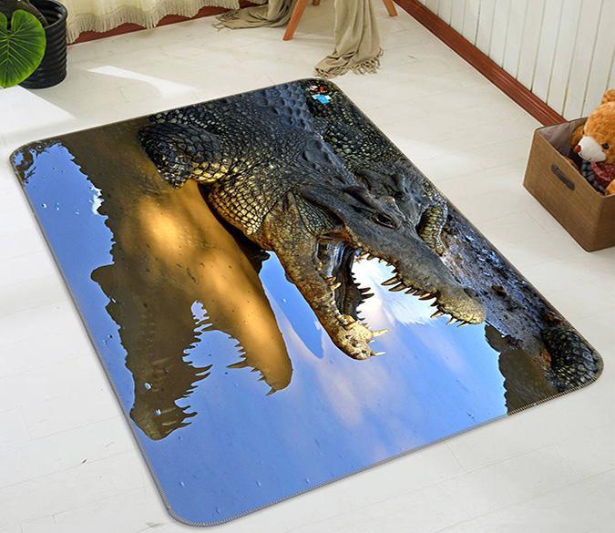 3D Crocodile Tooth 547 Non Slip Rug Mat Mat AJ Creativity Home 