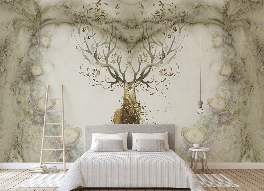 3D Elk Antler 585 Wall Murals Wallpaper AJ Wallpaper 2 