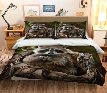 3D Cute Animal 123 Bed Pillowcases Quilt Wallpaper AJ Wallpaper 