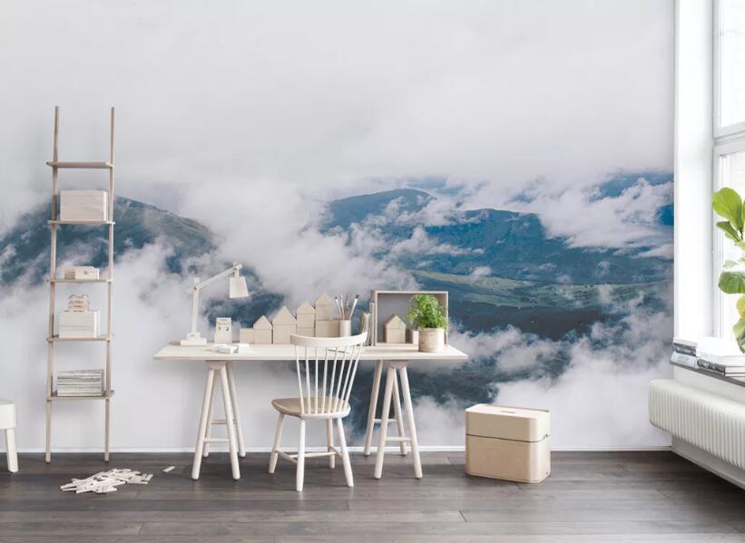 3D Mountain Cloud WG641 Wall Murals