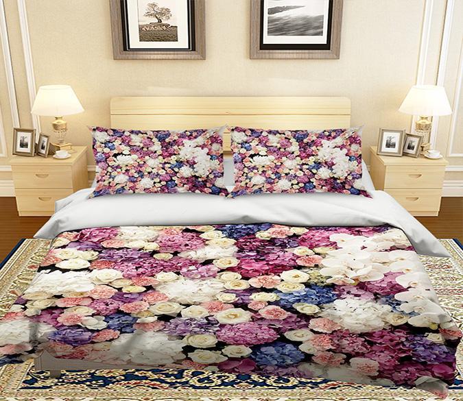 3D Colorful Flower Sea 140 Bed Pillowcases Quilt Wallpaper AJ Wallpaper 