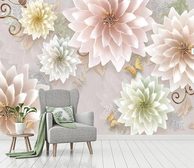 3D Plastic Flower 152 Wallpaper AJ Wallpaper 