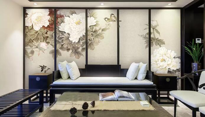 3D Rich Flower WG800 Wall Murals