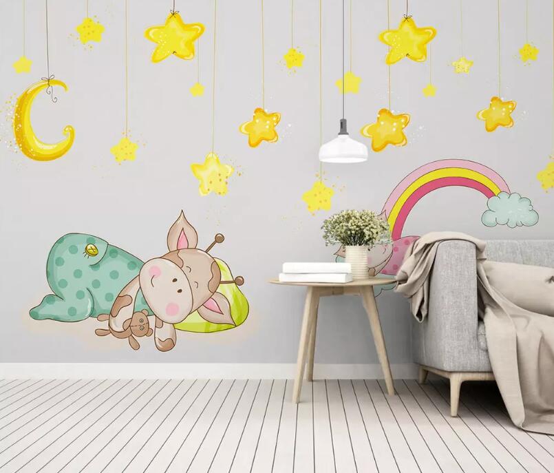 3D Cute Cow WG02 Wall Murals Wallpaper AJ Wallpaper 2 